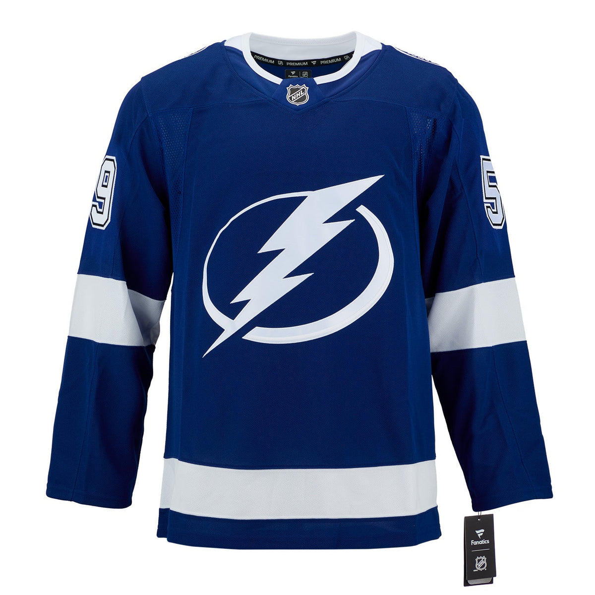 Jake Guentzel Autographed Tampa Bay Lightning Fanatics Premium Jersey product image 2, provided for visual reference and