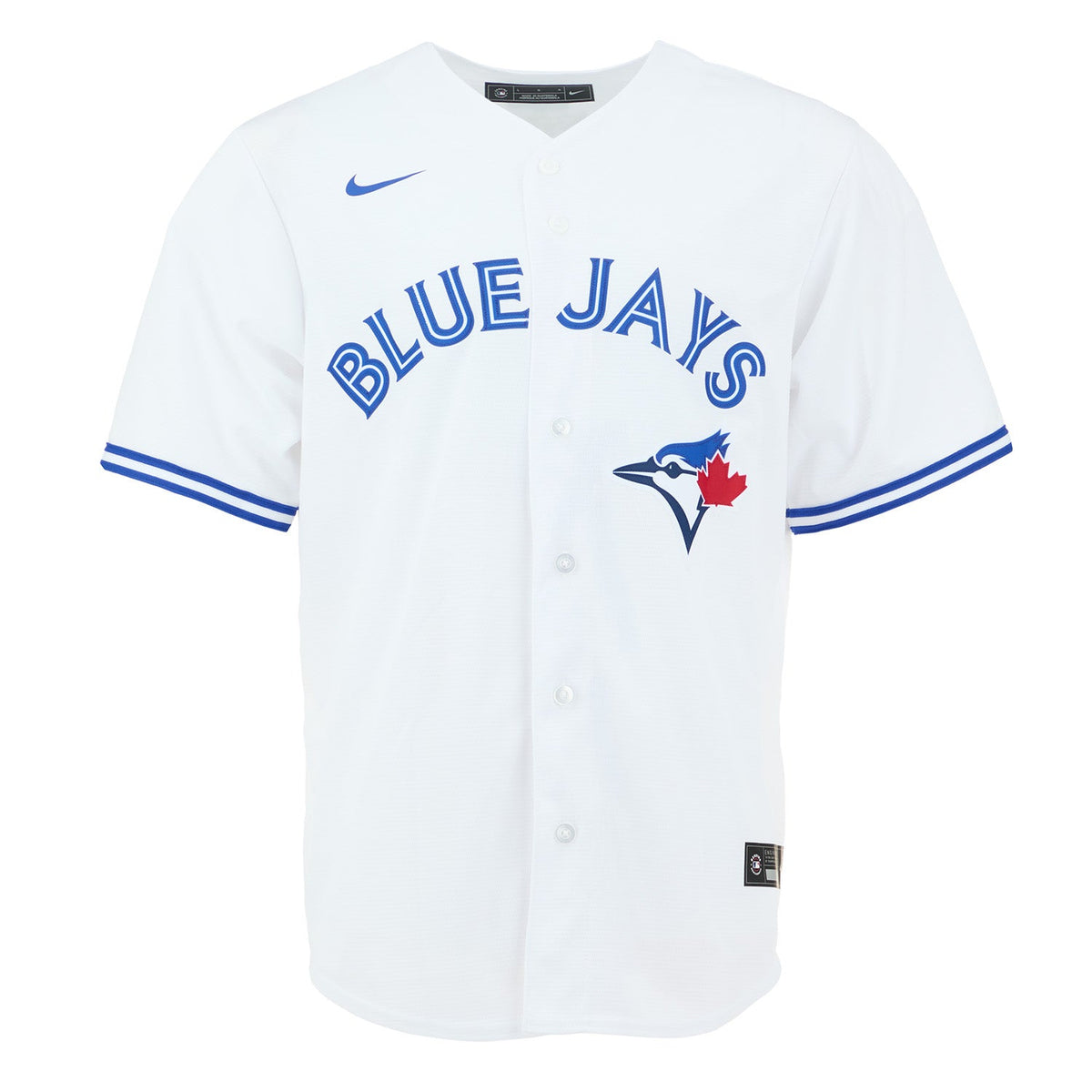 Vladimir Guerrero Jr Autographed Toronto Blue Jays White Nike Baseball Jersey product image 2, provided for visual reference