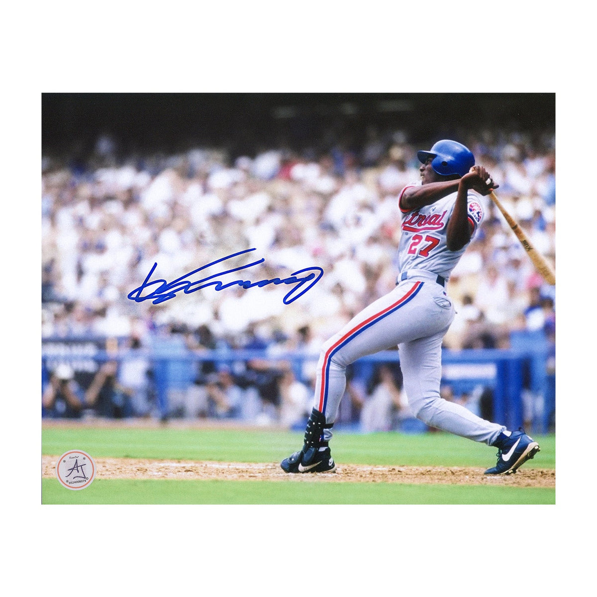 Vladimir Guerrero Sr Signed Montreal Expos Batting 8x10 Photo product image 1, provided for visual reference and product