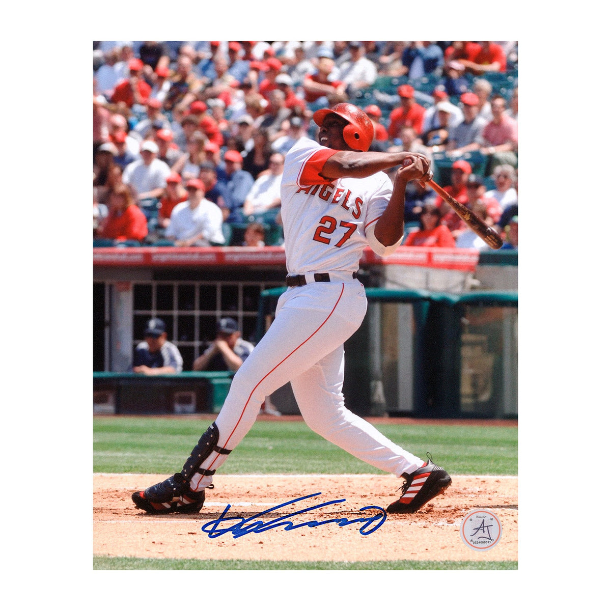 Vladimir Guerrero Sr Signed Los Angeles Angels Batting 8x10 Photo product image 1, provided for visual reference and product