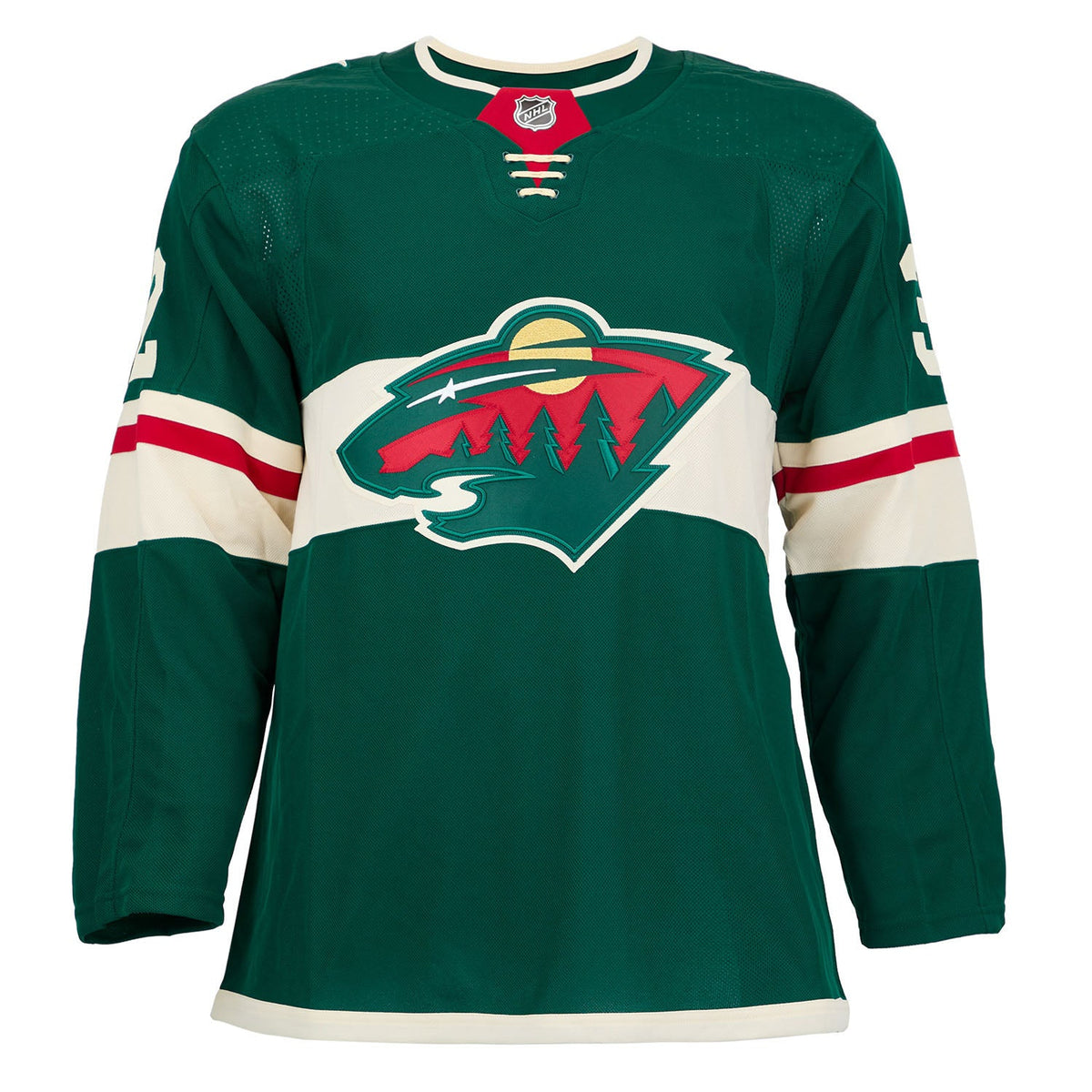 Filip Gustavsson Autographed Minnesota Wild Green adidas Jersey product image 2, provided for visual reference and product