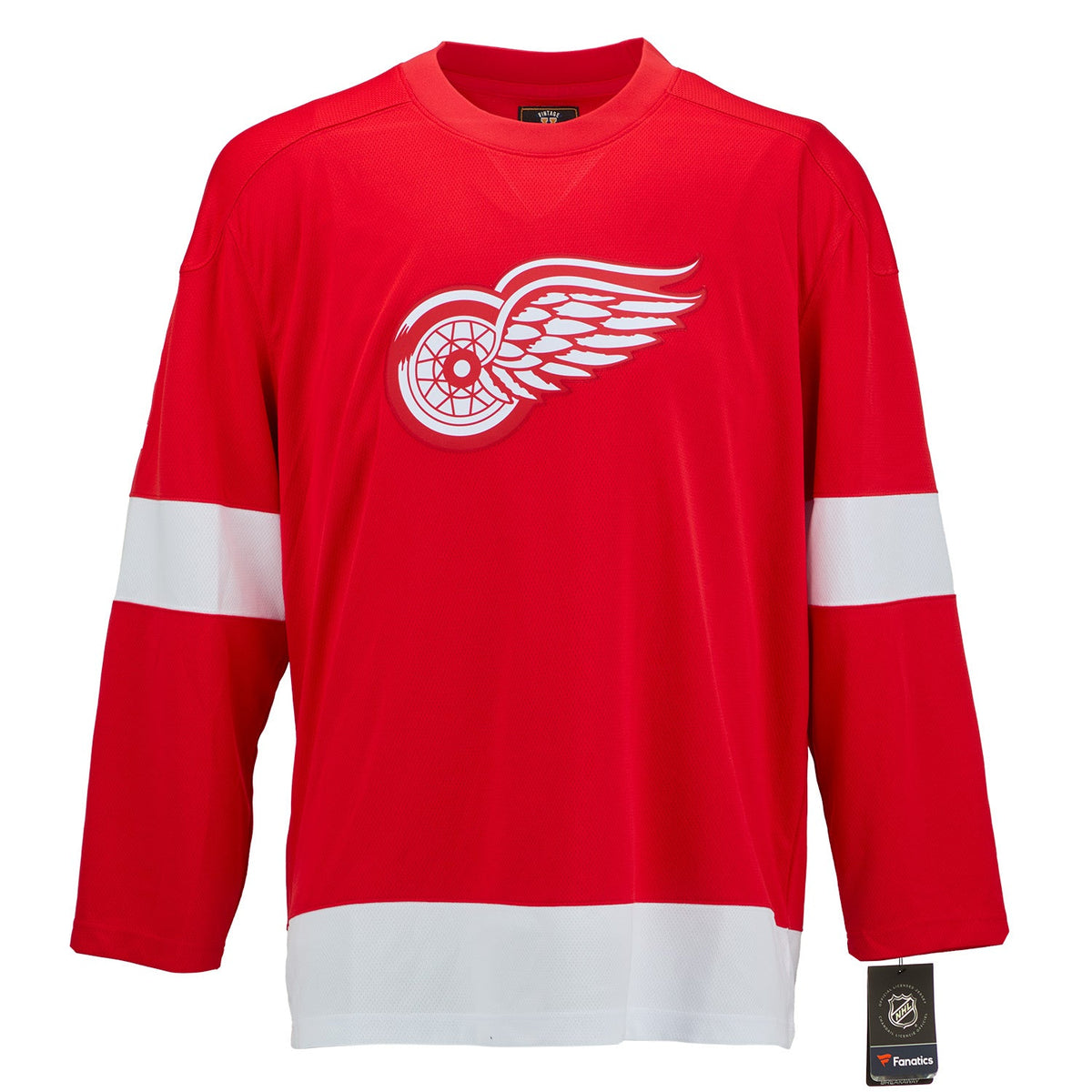 Glenn Hall Autographed Detroit Red Wings Fanatics Throwback Jersey product image 2, provided for visual reference and