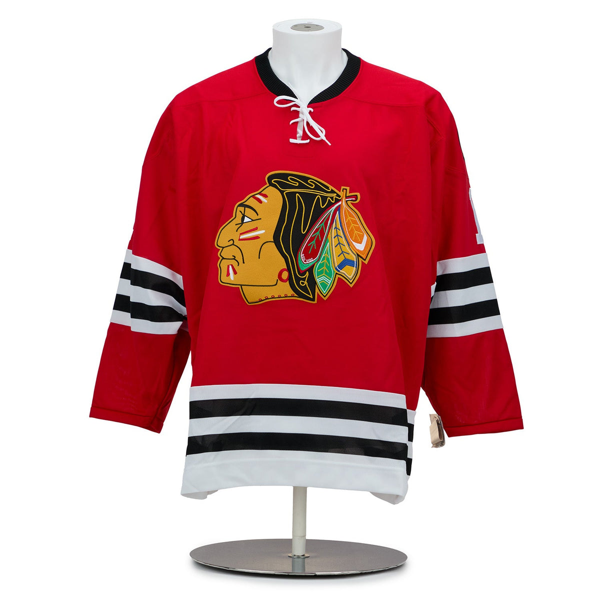 Glenn Hall Autographed Chicago Blackhawks Vintage CCM Jersey product image 2, provided for visual reference and product