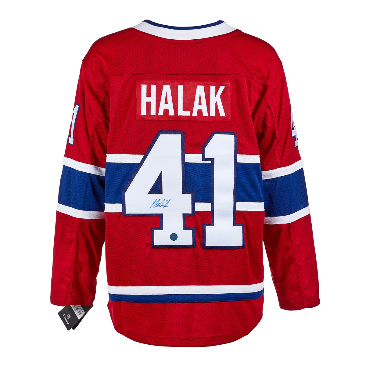 Jaroslav Halak Autographed Montreal Canadiens Fanatics Breakaway Jersey product image 1, provided for visual reference and