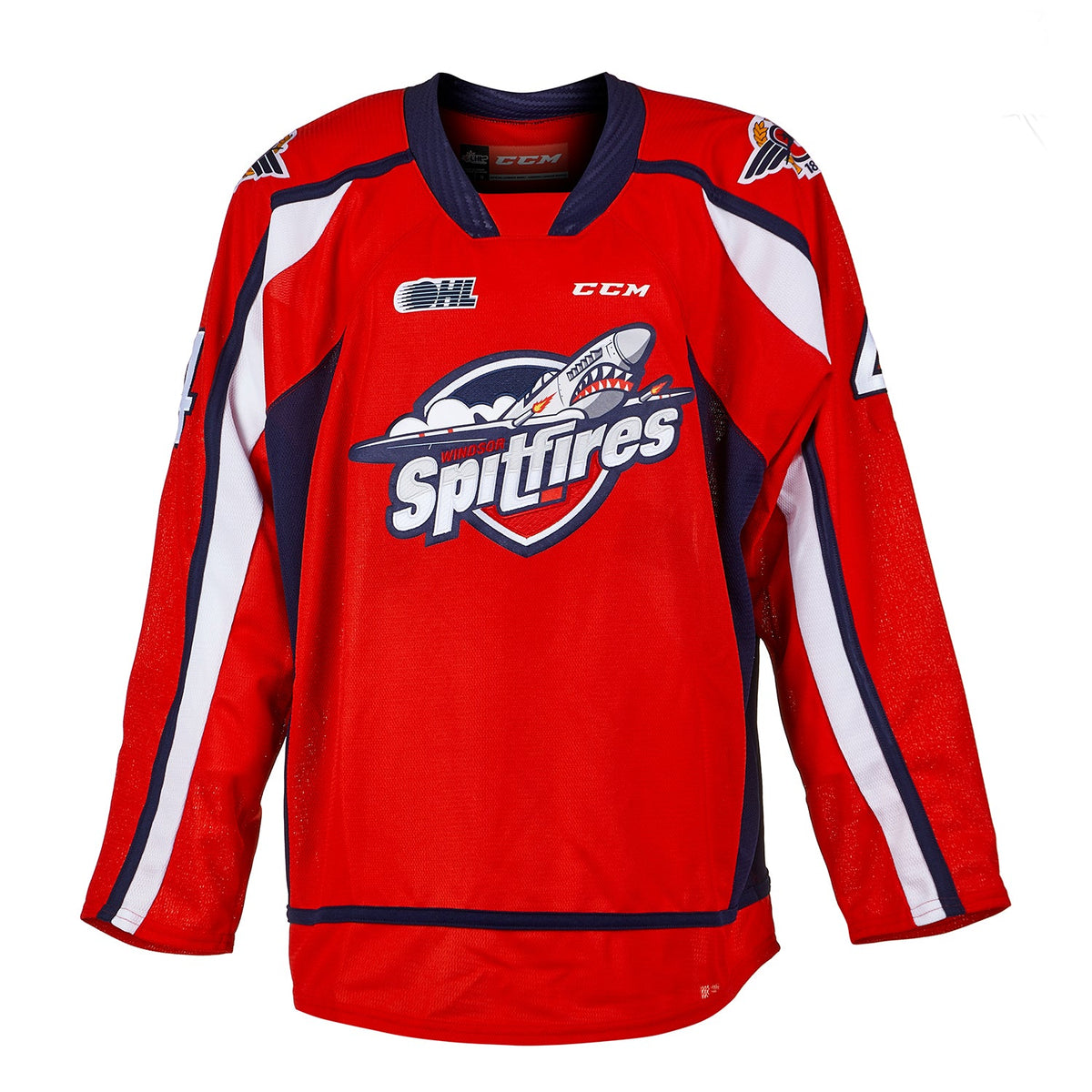 Taylor Hall Windsor Spitfires Autographed CHL Hockey Jersey product image 2, provided for visual reference and product