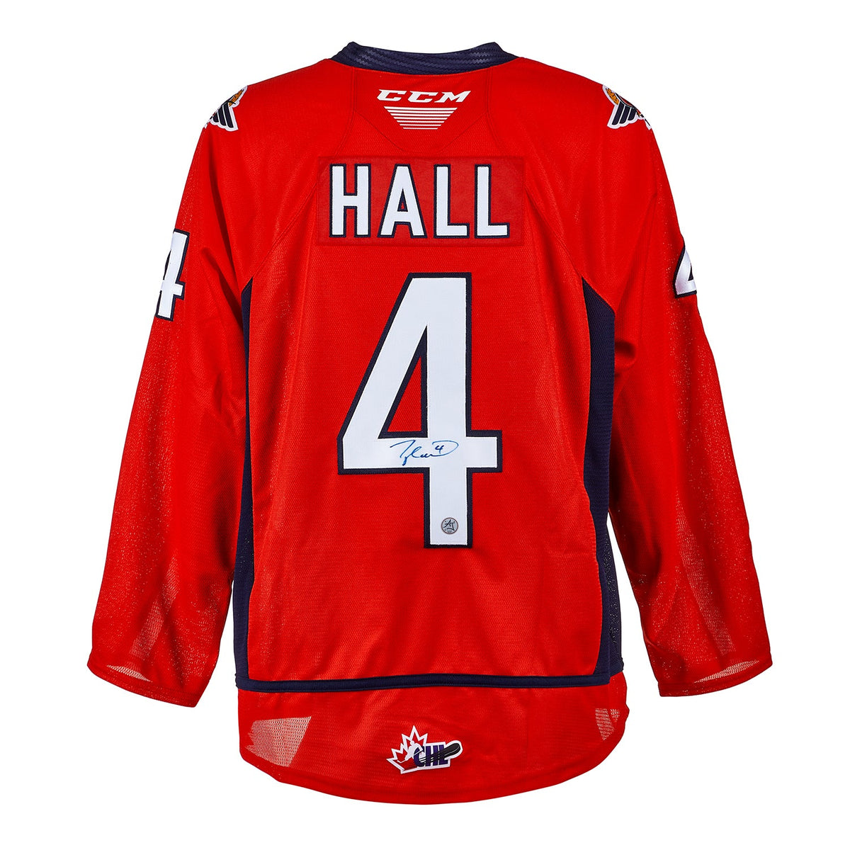 Taylor Hall Windsor Spitfires Autographed CHL Hockey Jersey product image 1, provided for visual reference and product