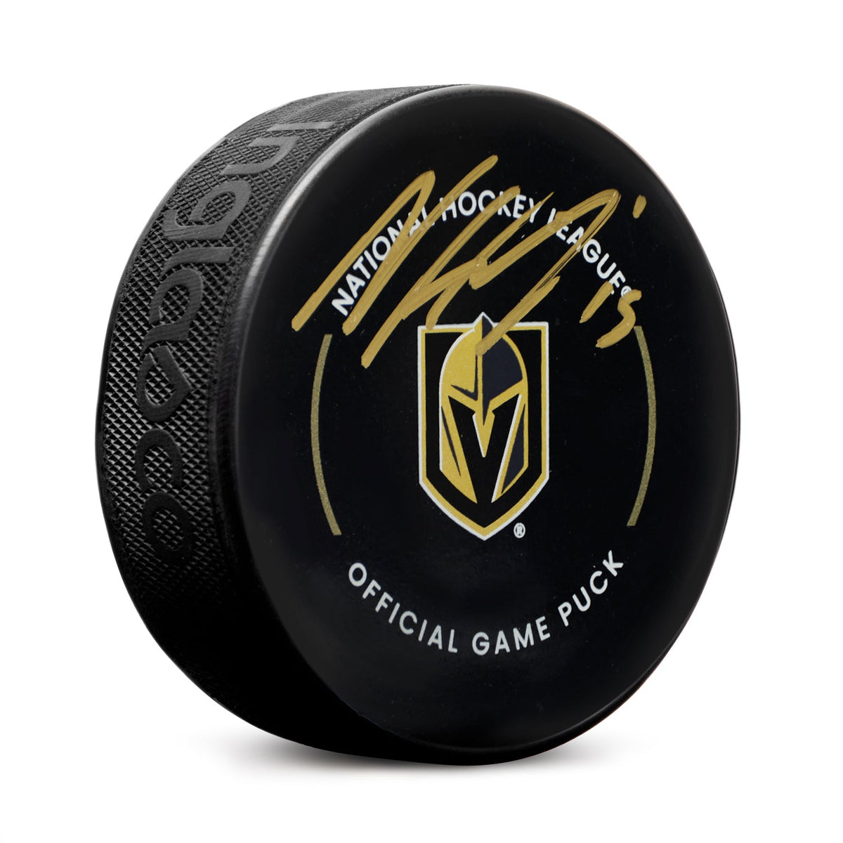 Noah Hanifin Signed Vegas Golden Knights Official Game Puck product image 1, provided for visual reference and product