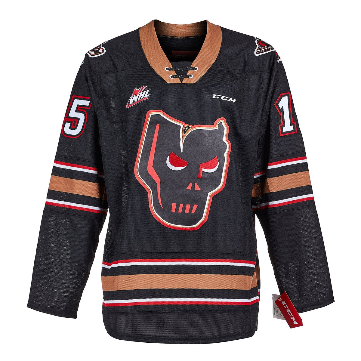 Bret Hitman Hart Calgary Hitmen Autographed CHL CCM Jersey product image 2, provided for visual reference and product detail