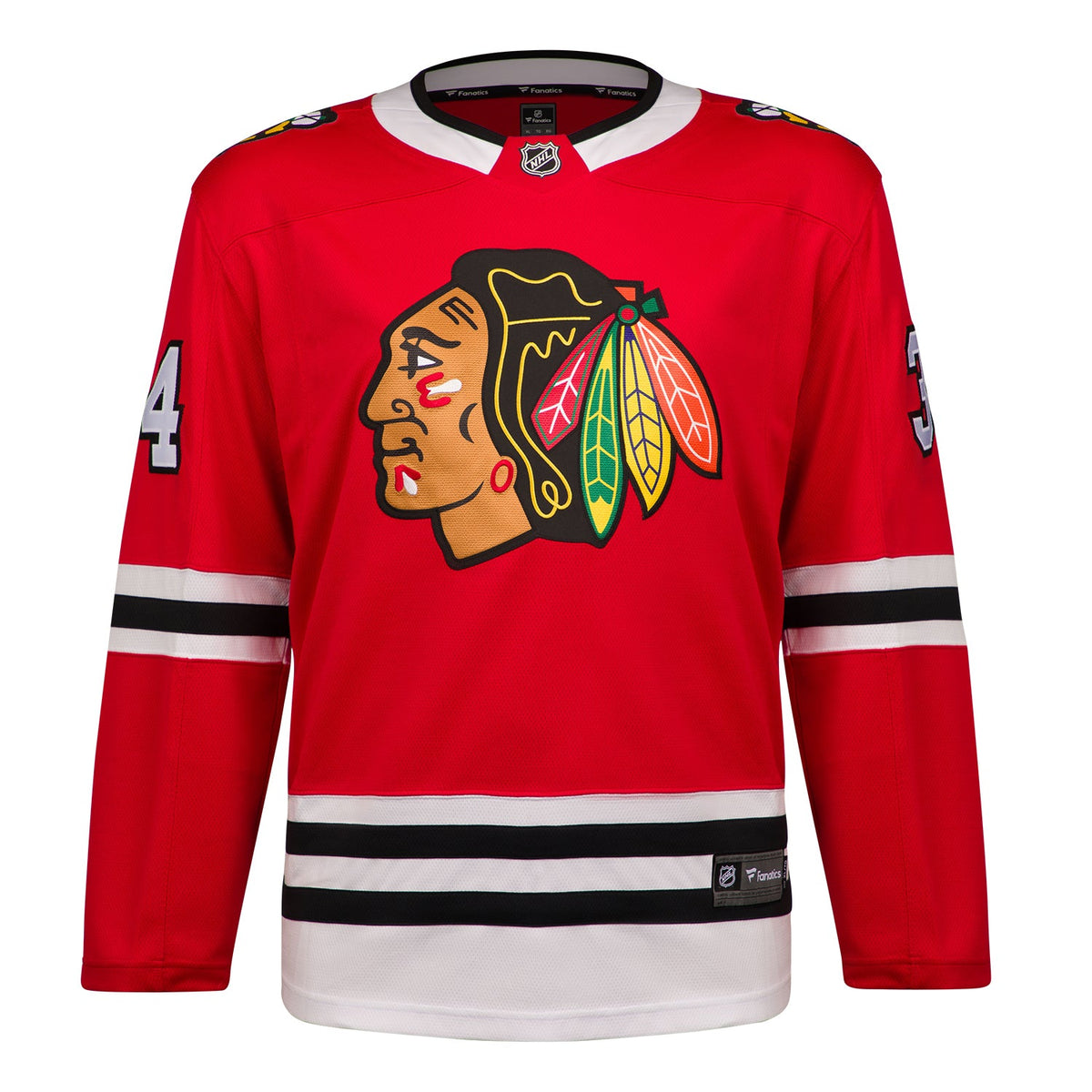 Dominik Hasek Autographed Chicago Blackhawks Red Fanatics Breakaway Jersey product image 2, provided for visual reference