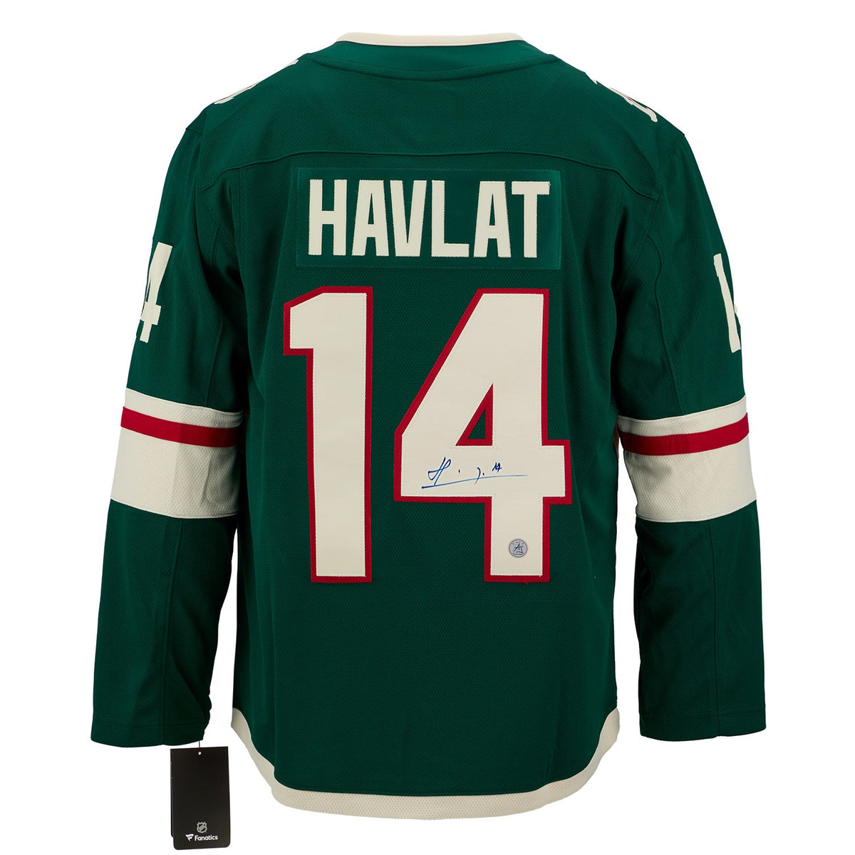 Martin Havlat Autographed Minnesota Wild Fanatics Breakaway Jersey product image 1, provided for visual reference and