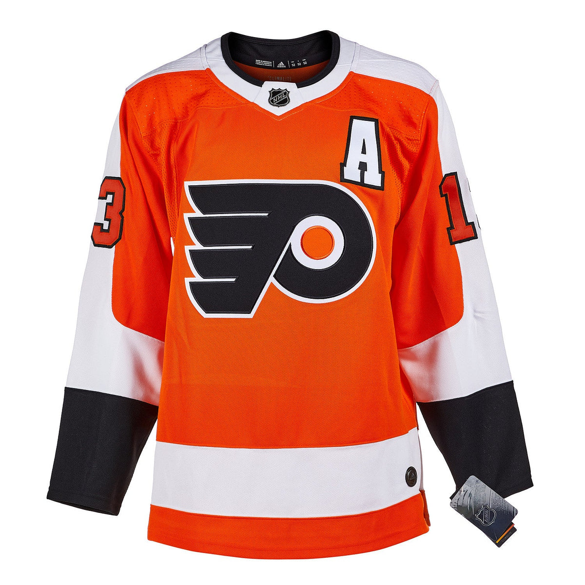 Kevin Hayes Autographed Philadelphia Flyers adidas Jersey product image 2, provided for visual reference and product detail