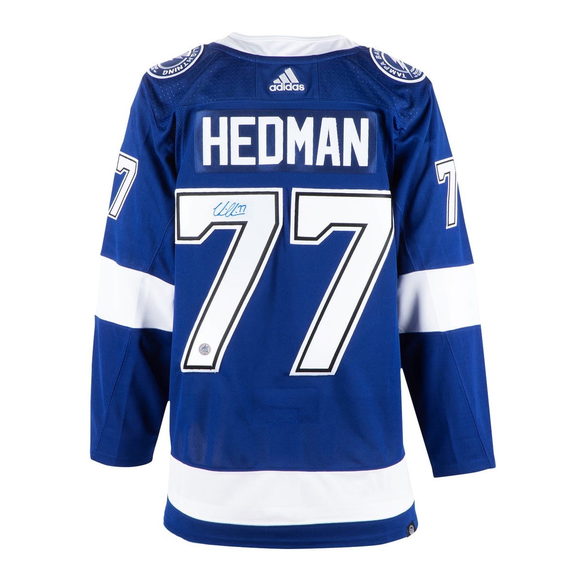 Victor Hedman Autographed Tampa Bay Lightning adidas Jersey product image 1, provided for visual reference and product