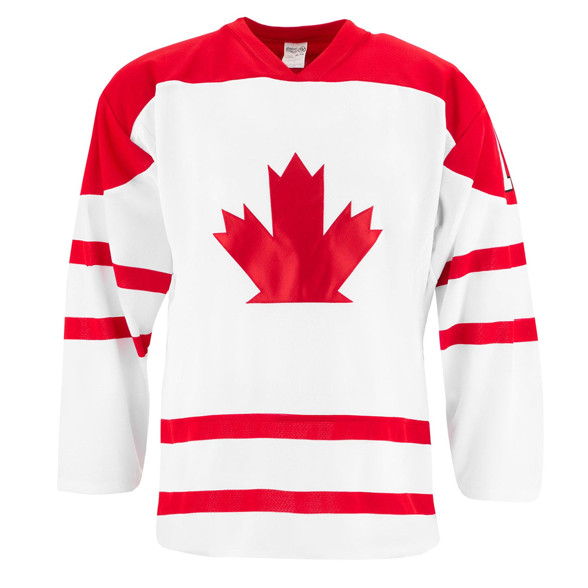 Jayna Hefford Autographed Team Canada Custom Hockey Nation Jersey product image 2, provided for visual reference and product