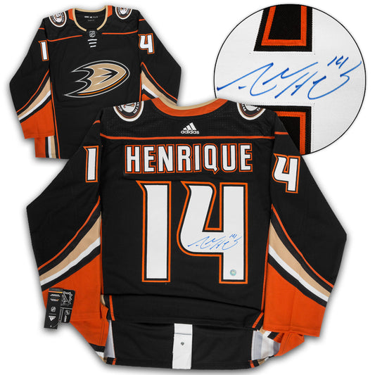 Adam Henrique Autographed Anaheim Ducks adidas Jersey product image 1, provided for visual reference and product detail