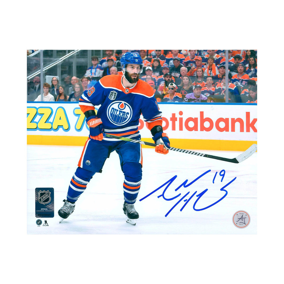 Adam Henrique Autographed Edmonton Oilers Stanley Cup Finals 8x10 Photo product image 1, provided for visual reference and