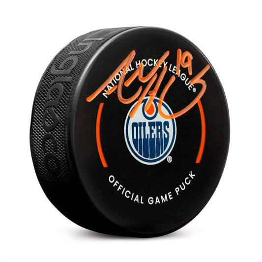 Adam Henrique Signed Edmonton Oilers Official Game Puck product image 1, provided for visual reference and product detail