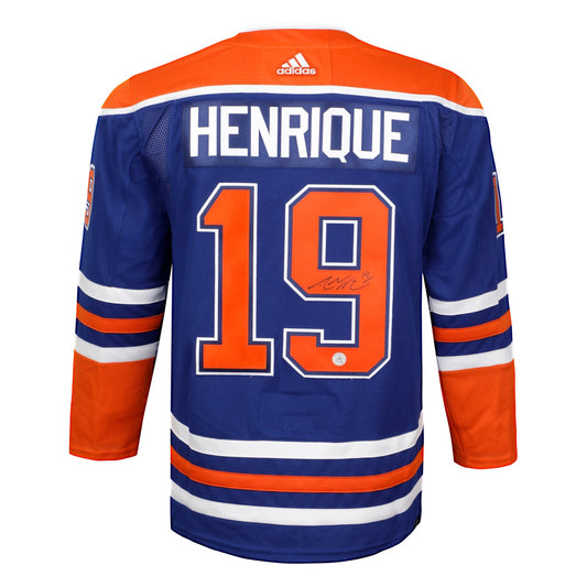 Adam Henrique Signed Edmonton Oilers 2024 Stanley Cup adidas Jersey product image 1, provided for visual reference and