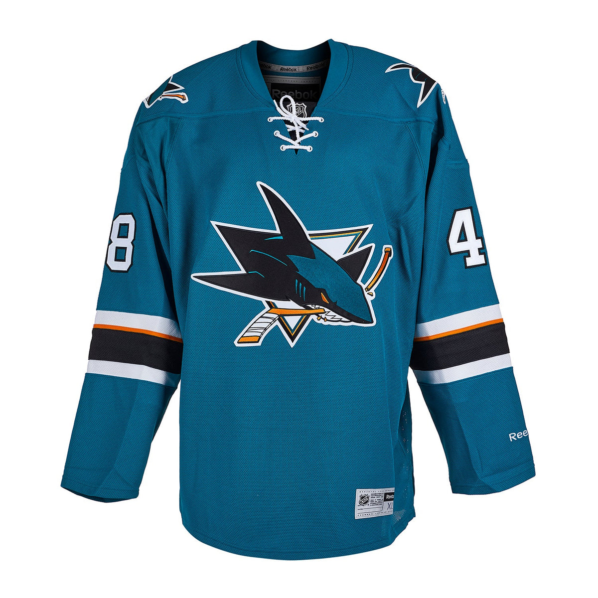 Tomas Hertl Autographed San Jose Sharks Vintage Reebok Jersey product image 2, provided for visual reference and product