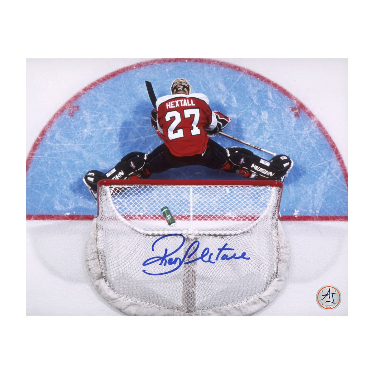 Ron Hextall Autographed Philadelphia Flyers Aerial View 8x10 Photo product image 1, provided for visual reference and