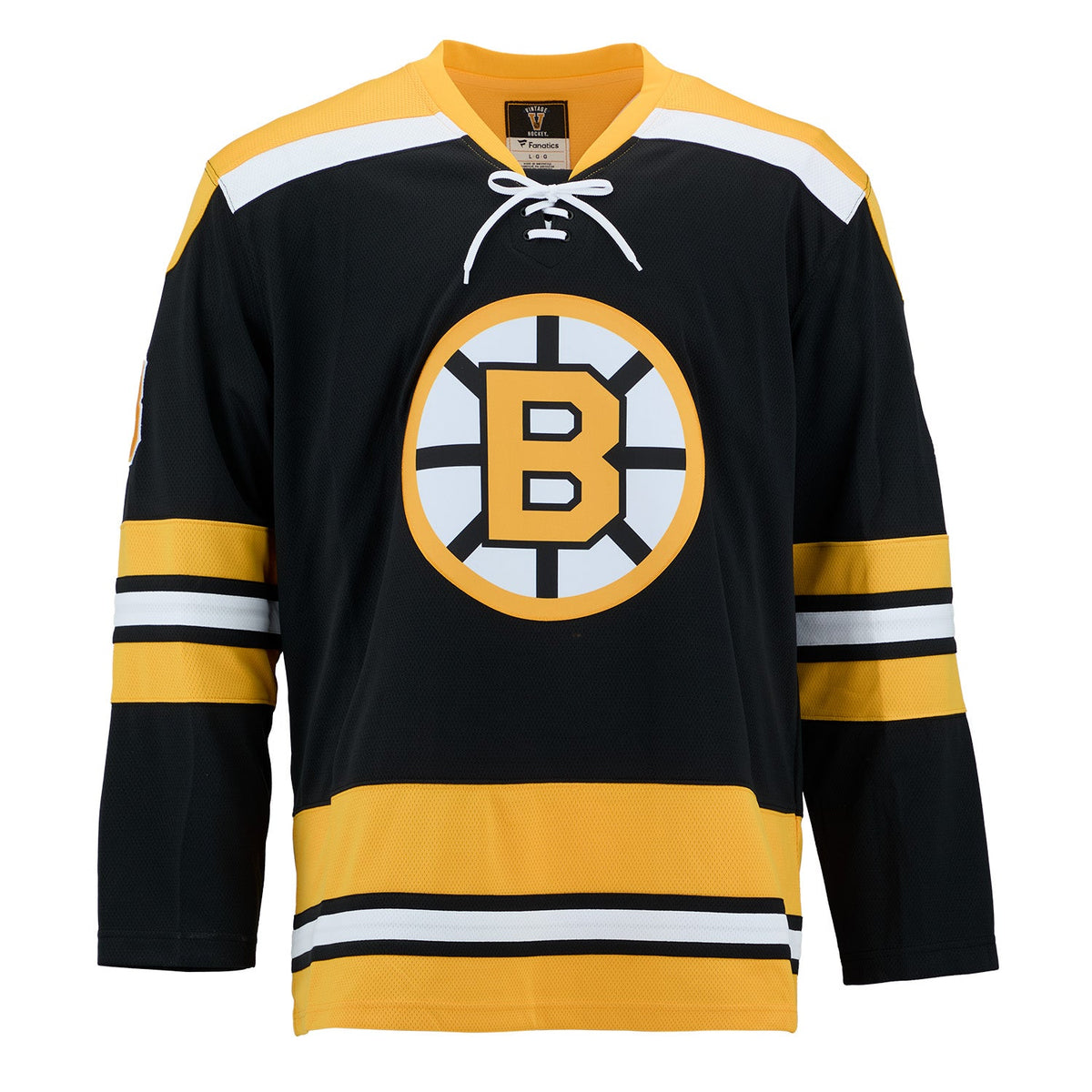 Ken Hodge Autographed Boston Bruins Fanatics Throwback Jersey product image 2, provided for visual reference and product