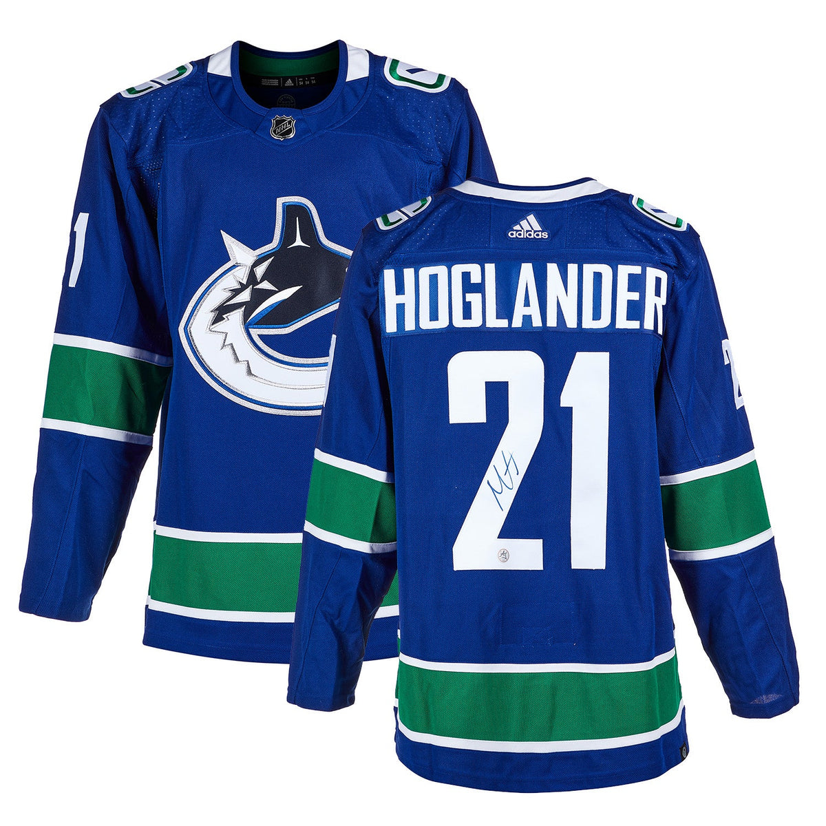 Nils Hoglander Autographed Vancouver Canucks adidas Jersey product image 3, provided for visual reference and product detail