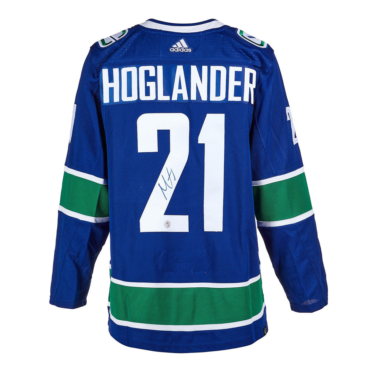 Nils Hoglander Autographed Vancouver Canucks adidas Jersey product image 1, provided for visual reference and product detail