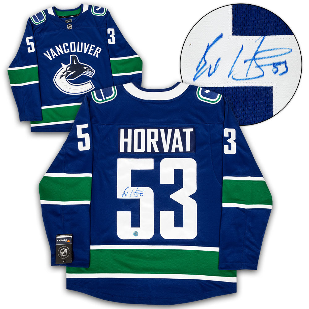 Bo Horvat Signed Vancouver Canucks Fanatics Breakaway Jersey product image 1, provided for visual reference and product
