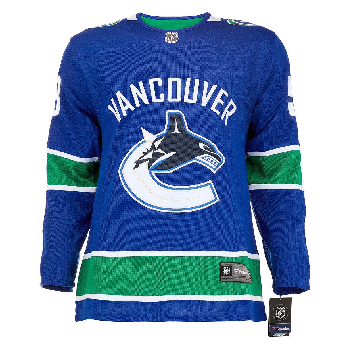 Bo Horvat Vancouver Canucks Signed & Dated 1st Goal Fanatics Jersey #/53 product image 2, provided for visual reference and
