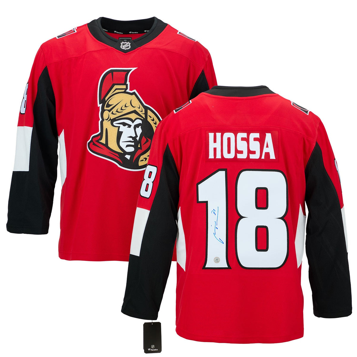 Marian Hossa Autographed Ottawa Senators Fanatics Breakaway Jersey product image 3, provided for visual reference and