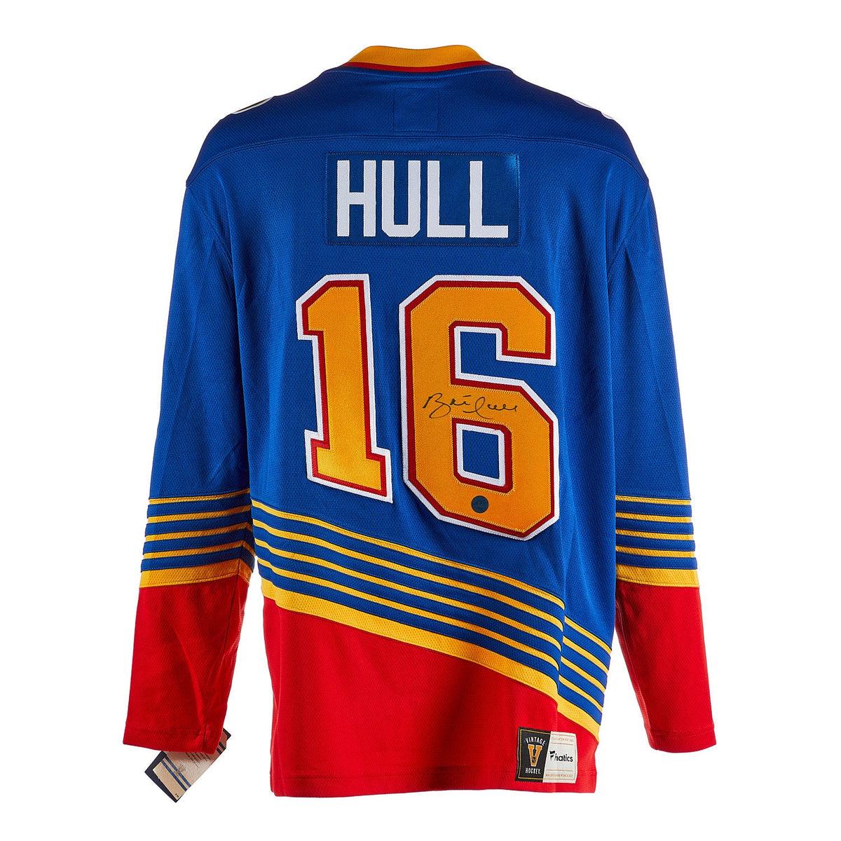 Brett Hull Signed St Louis Blues Throwback Breakaway Jersey product image 1, provided for visual reference and product