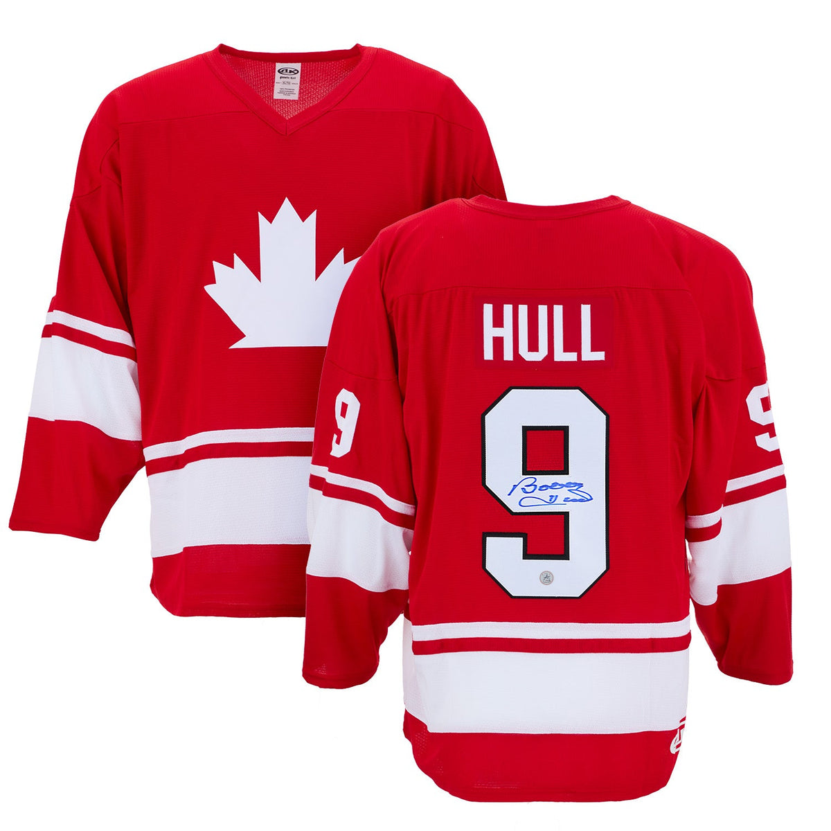 Bobby Hull Autographed Team Canada Custom Hockey Nation Jersey product image 3, provided for visual reference and product