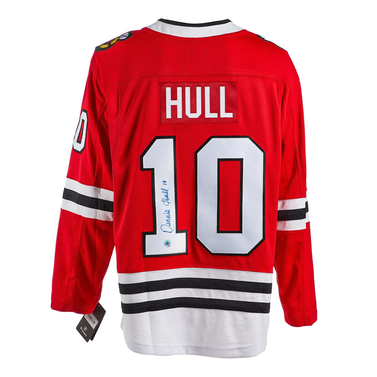 Dennis Hull Autographed Chicago Blackhawks Fanatics Breakaway Jersey product image 1, provided for visual reference and