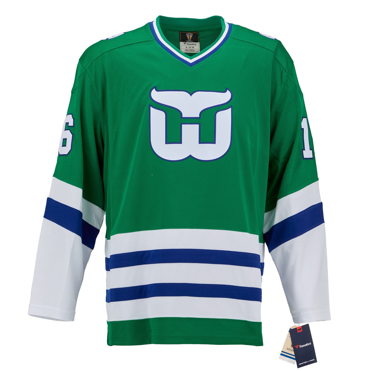 Bobby Hull Signed Hartford Whalers Throwback Breakaway Jersey product image 2, provided for visual reference and product