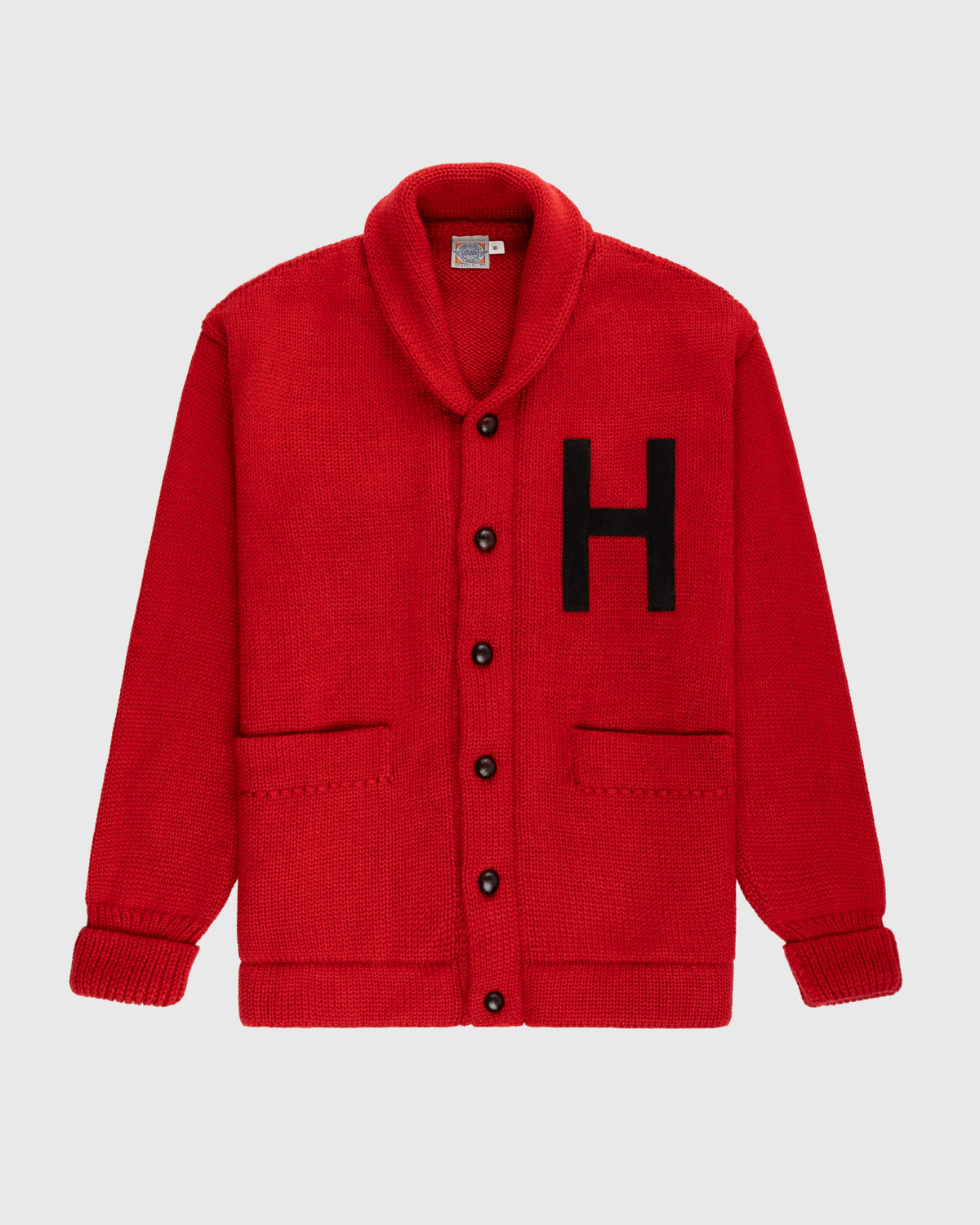 Harvard University 1940 Wool Shawl Collar Sweater product image 1, provided for visual reference and product detail review
