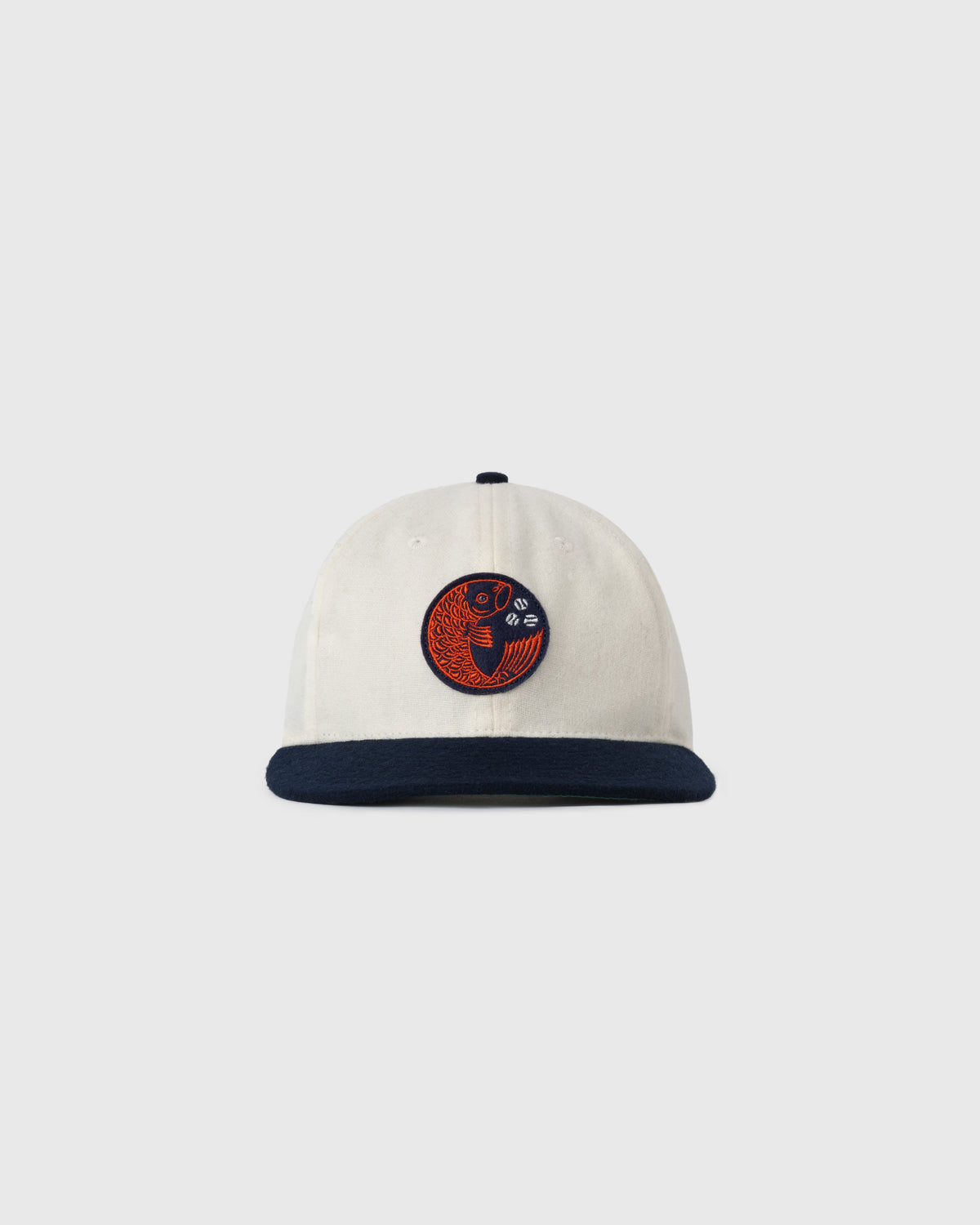 Hiroshima Carp Off White Wool Ballcap product image 1, provided for visual reference and product detail review