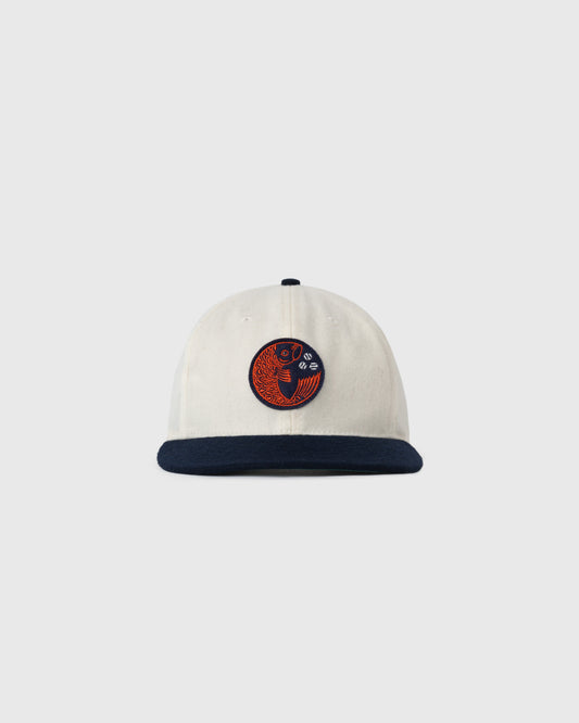 Hiroshima Carp Off White Wool Ballcap product image 1, provided for visual reference and product detail review