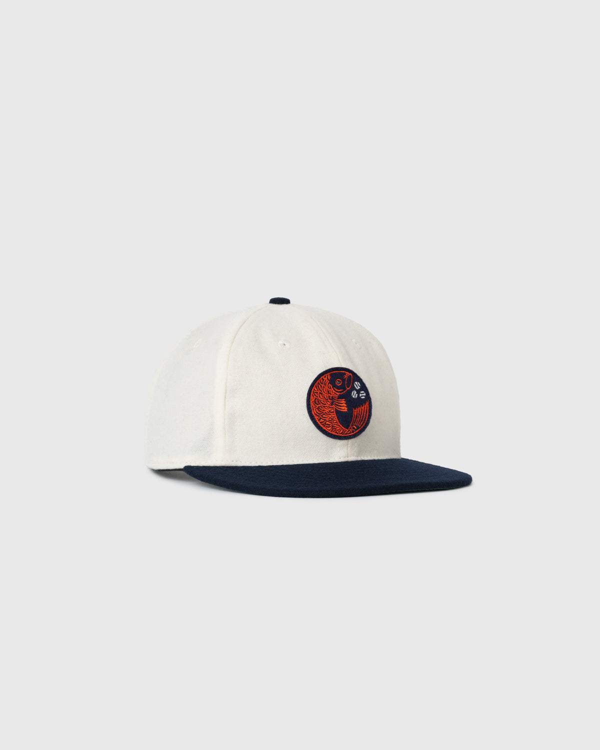 Hiroshima Carp Off White Wool Ballcap product image 2, provided for visual reference and product detail review