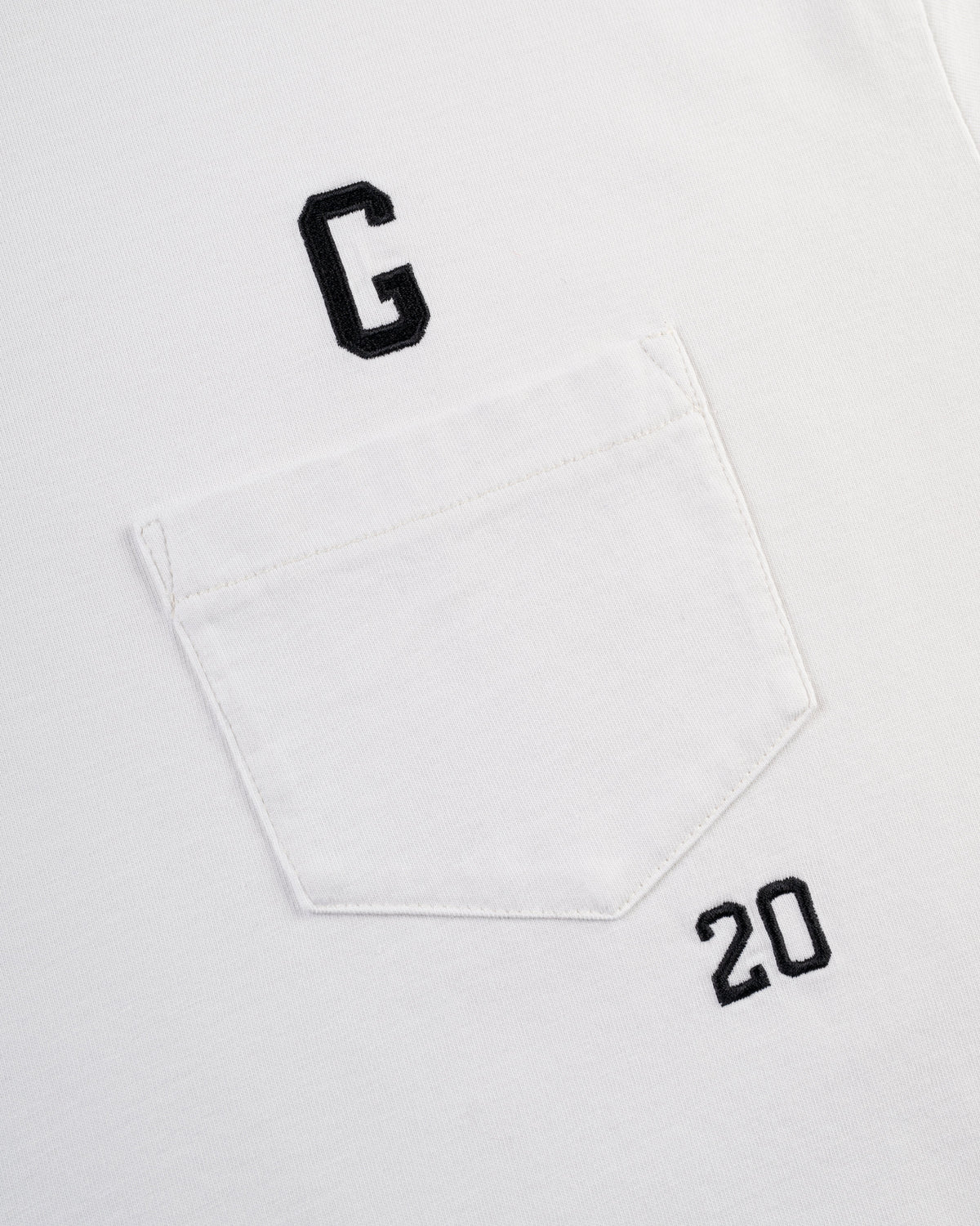 Homestead Grays Embroidered 'G' Long Sleeve Pocket T-Shirt product image 4, provided for visual reference and product detail