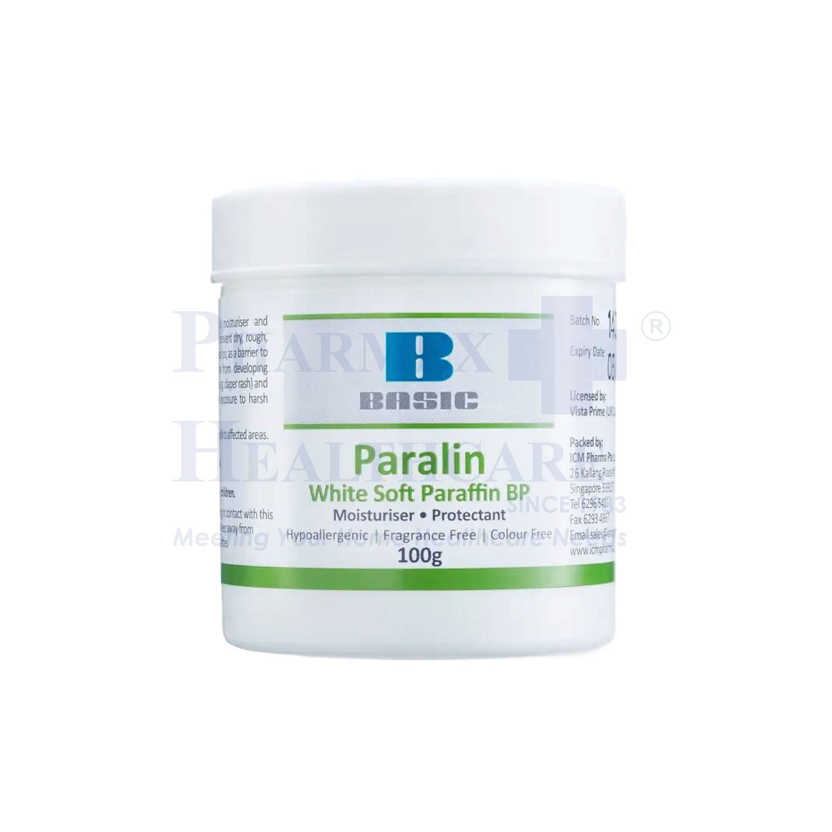 ICM PHARMA White Soft Paraffin 100g, 1 Tub