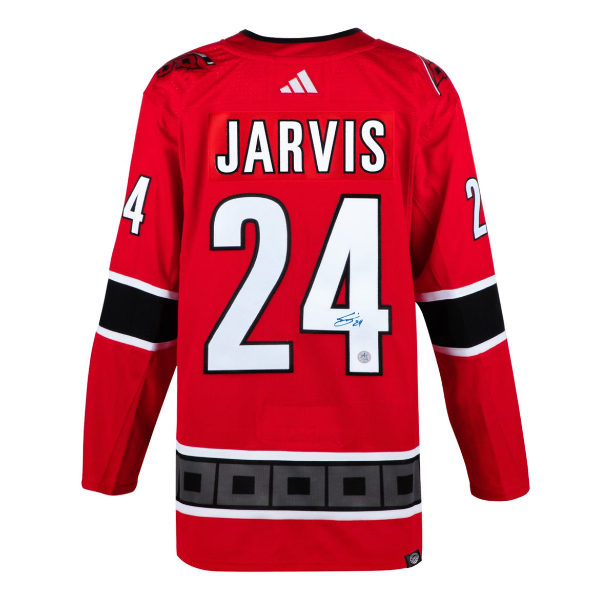 Seth Jarvis Signed Carolina Hurricanes Reverse Retro 2.0 adidas Jersey product image 1, provided for visual reference and