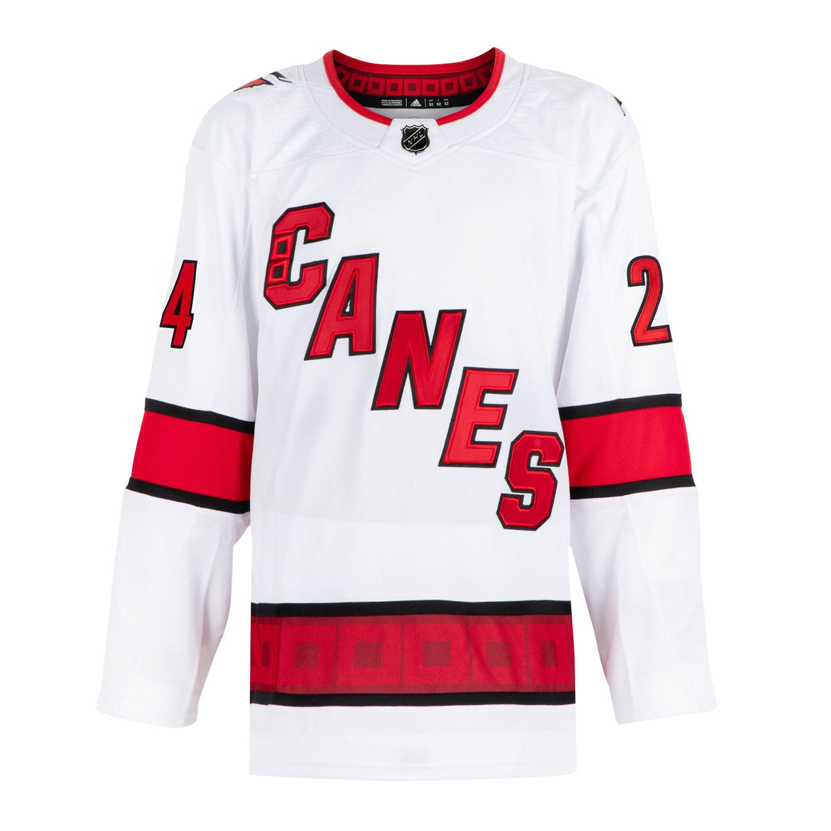 Seth Jarvis Carolina Hurricanes Signed & Dated 1st Goal adidas Jersey /24 product image 2, provided for visual reference and