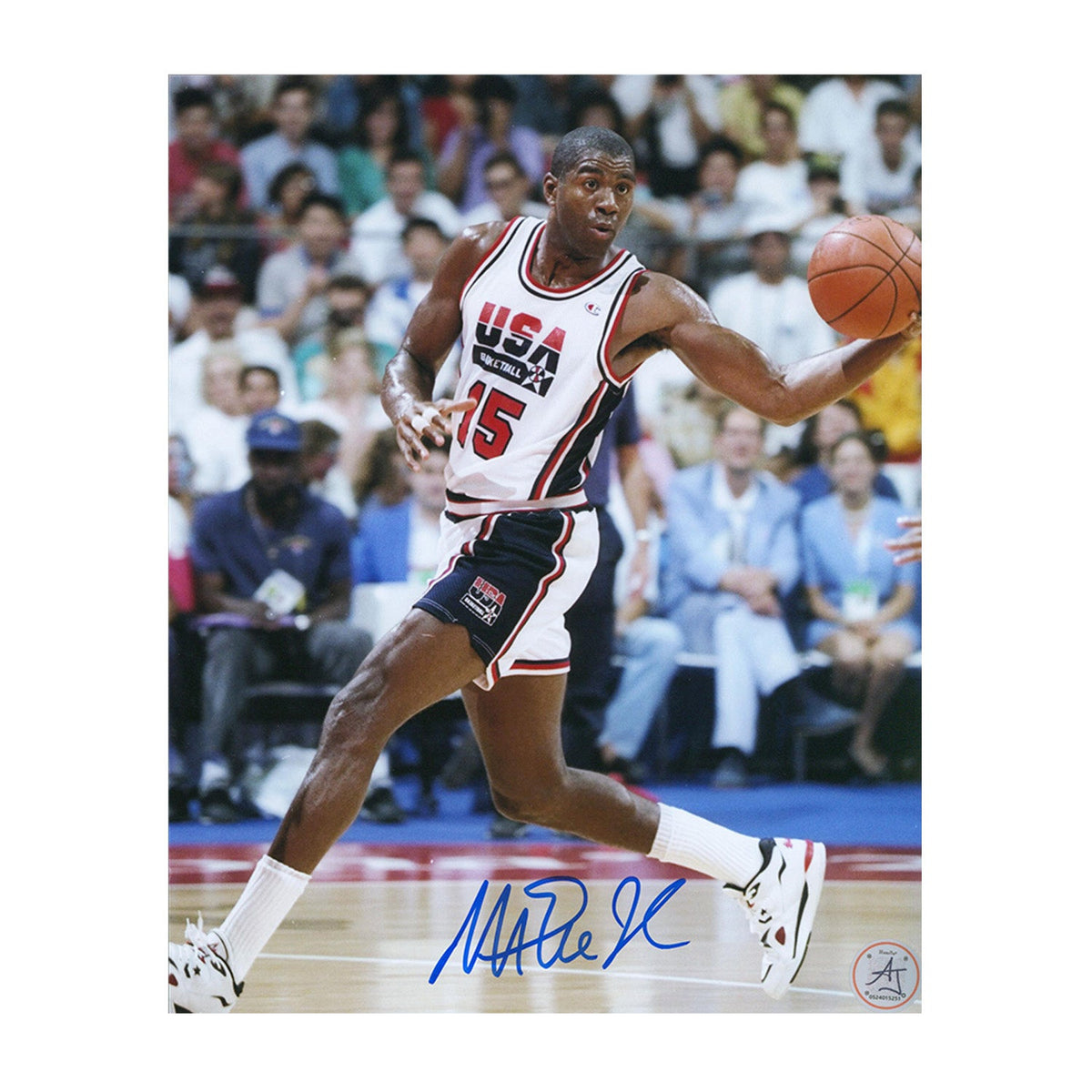 Magic Johnson Autographed Team USA 1992 Olympic Dream Team 8x10 Photo product image 1, provided for visual reference and