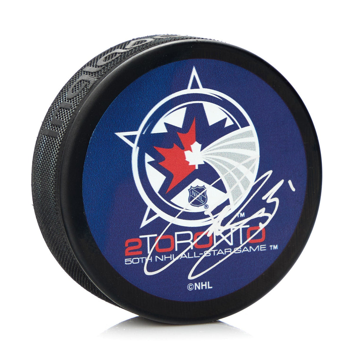 Curtis Joseph Signed 2000 NHL All-Star Game Hockey Puck product image 1, provided for visual reference and product detail