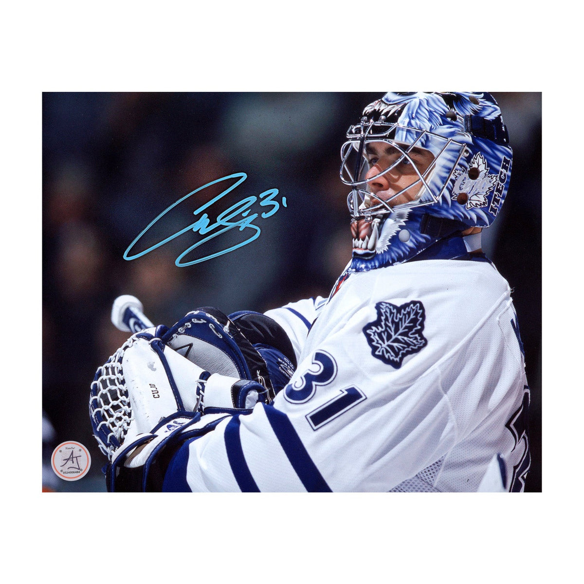 Curtis Joseph Signed Toronto Maple Leafs Goalie Mask Profile 8x10 Photo product image 1, provided for visual reference and