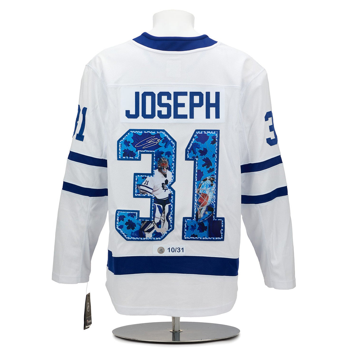 Curtis Joseph Signed Toronto Maple Leafs Goalie Profile Art Jersey #10/31 product image 1, provided for visual reference and