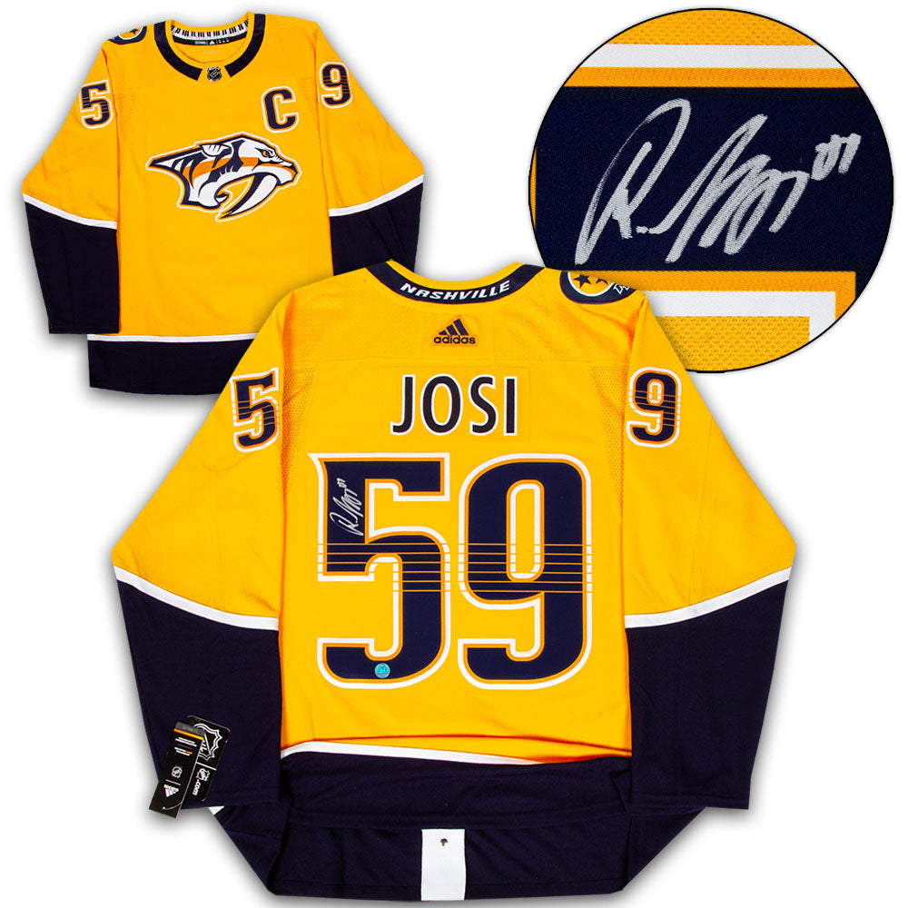 Roman Josi Autographed Nashville Predators adidas Jersey product image 1, provided for visual reference and product detail