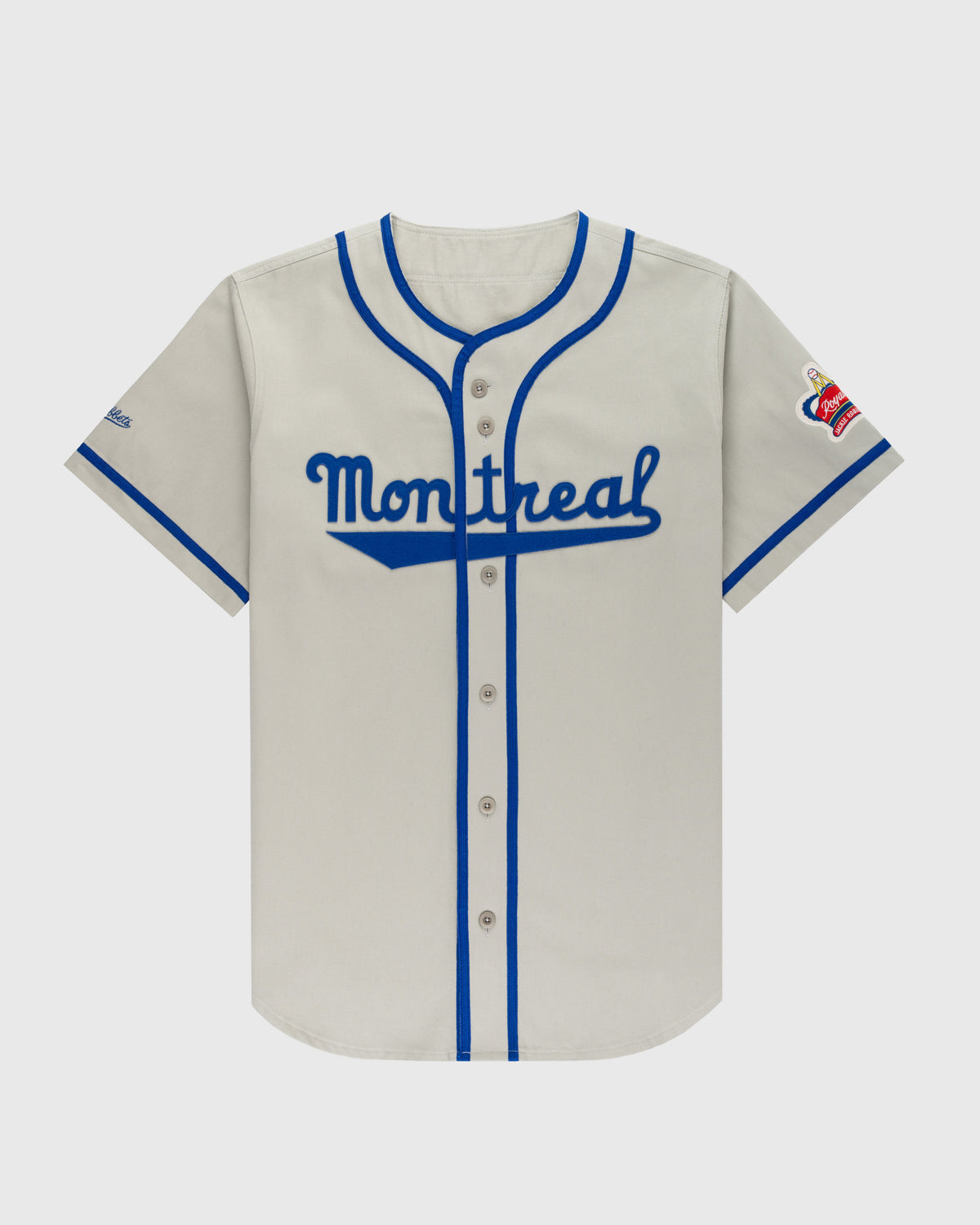 Montreal Royals Cotton Twill Baseball Jersey product image 1, provided for visual reference and product detail review