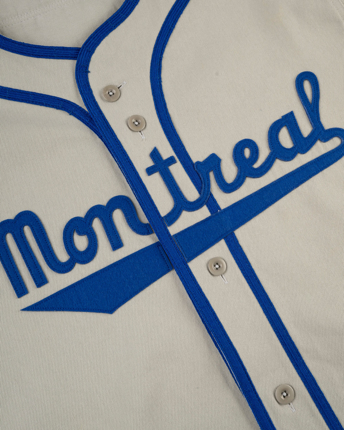 Montreal Royals Cotton Twill Baseball Jersey product image 3, provided for visual reference and product detail review