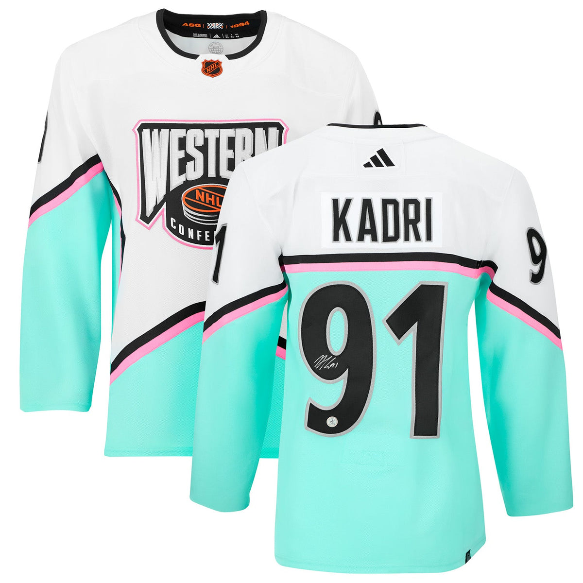 Nazem Kadri Autographed 2023 NHL All-Star Game adidas Jersey product image 3, provided for visual reference and product