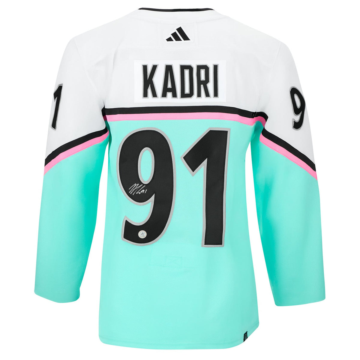 Nazem Kadri Autographed 2023 NHL All-Star Game adidas Jersey product image 1, provided for visual reference and product
